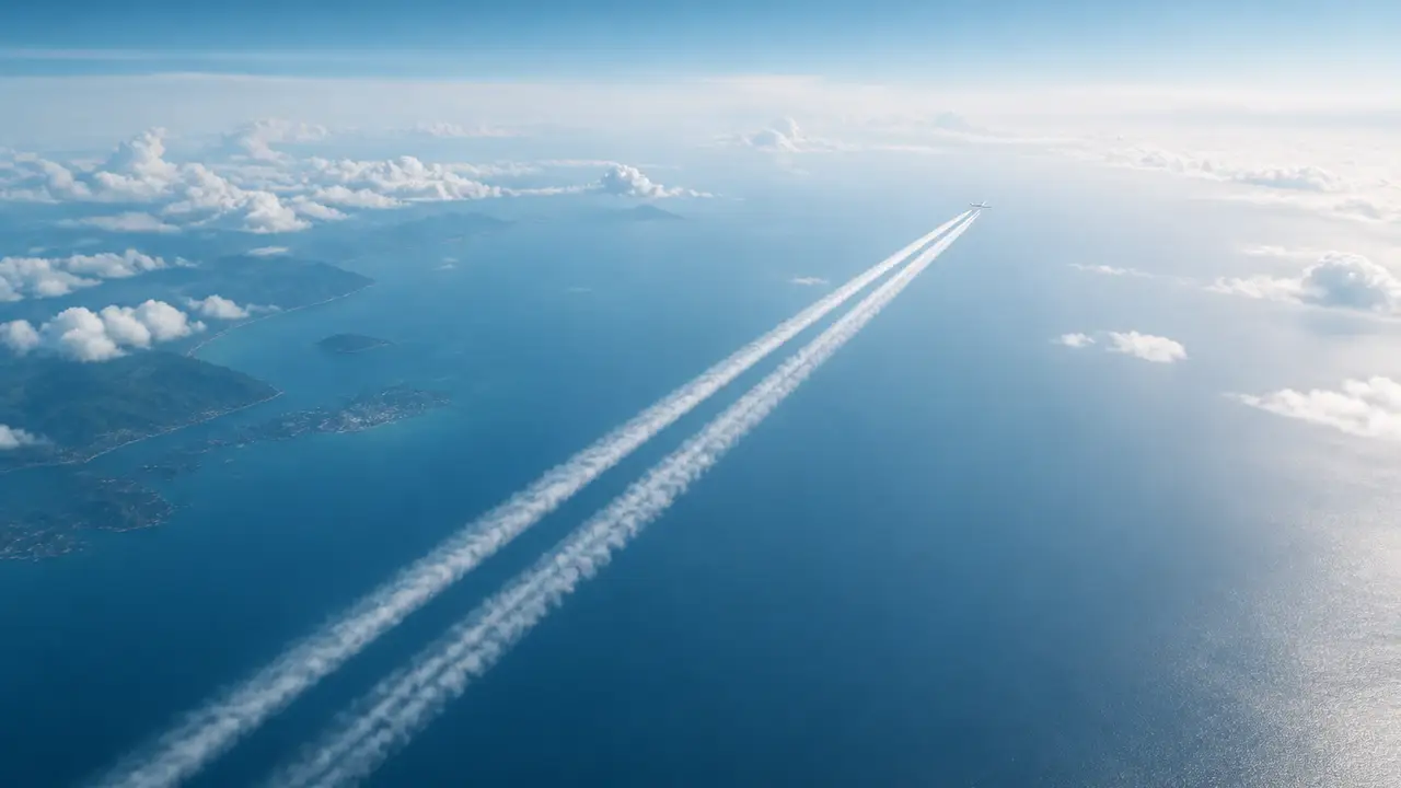 Google and Cathay Pacific trial AI to cut contrail warming on long-haul flights cover
