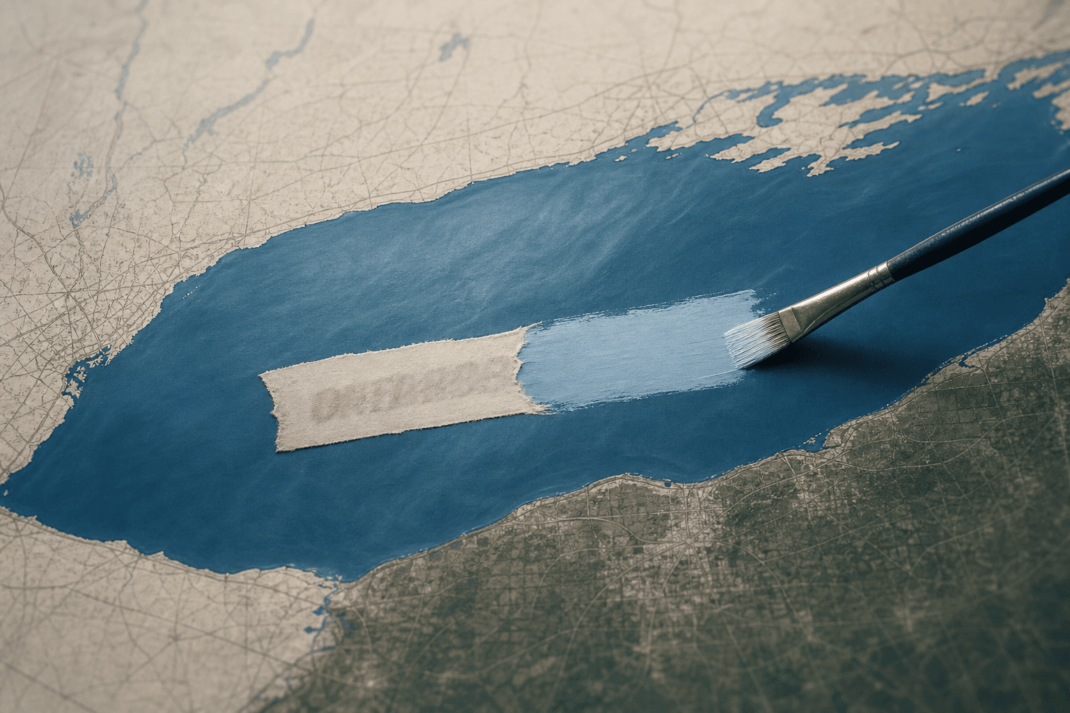 Google Maps renamed Lake Ontario to Lake America inside the US cover